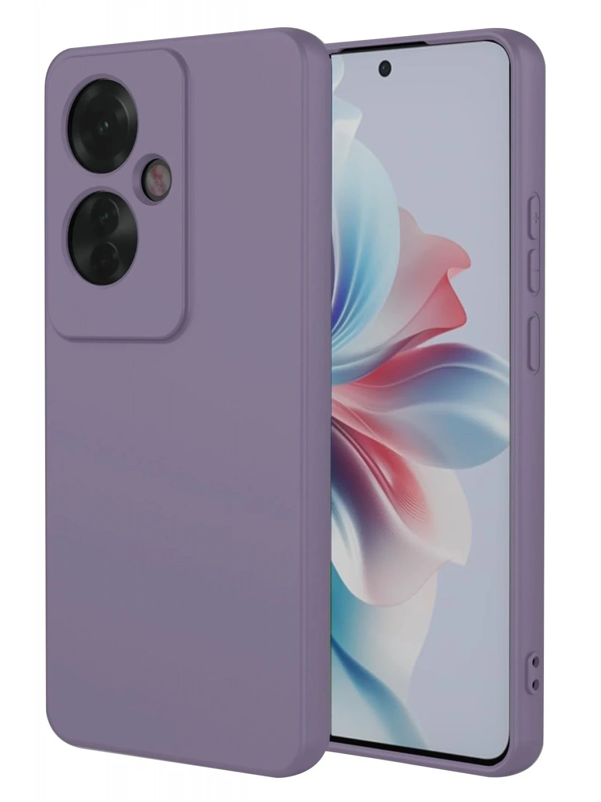 Newface Oppo Reno 11F Kılıf First Silikon - Lila