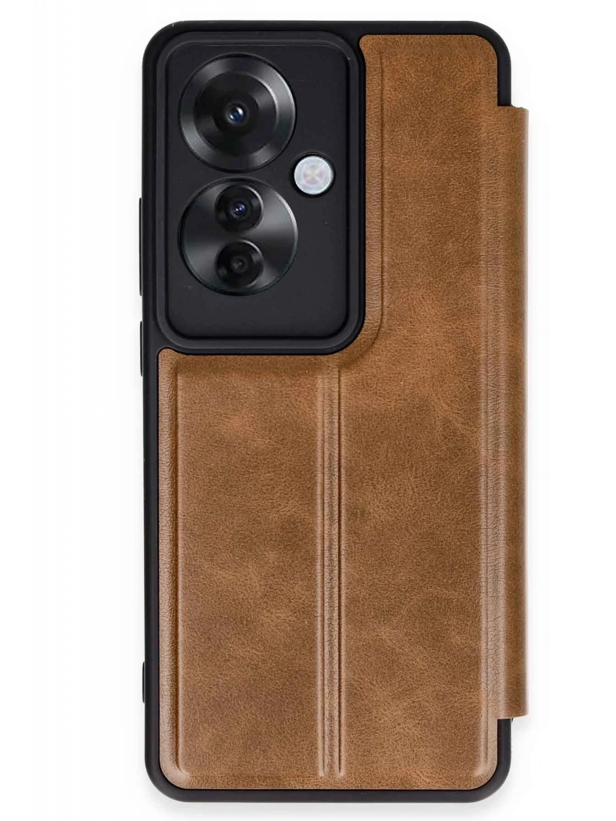 Newface Oppo Reno 11F Kılıf Flip Cover - Taba