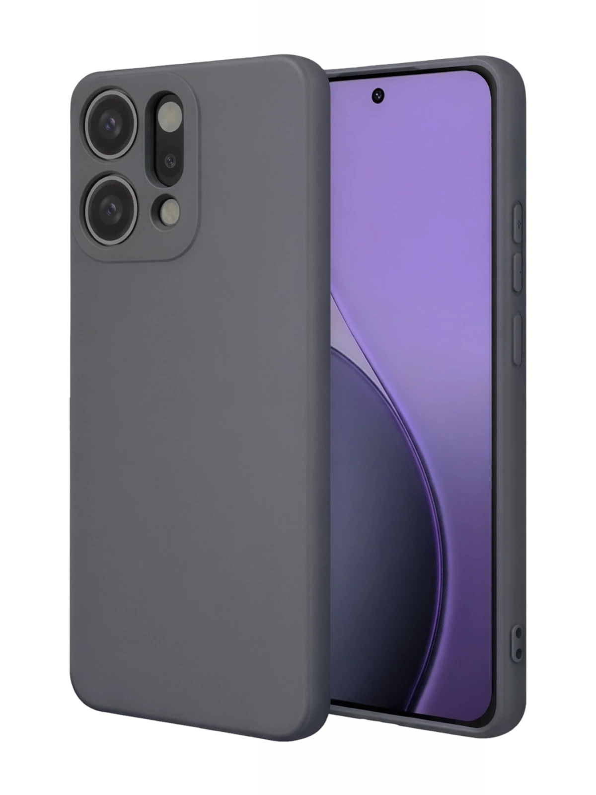 Newface Oppo Reno 14 First Silikon - Gri