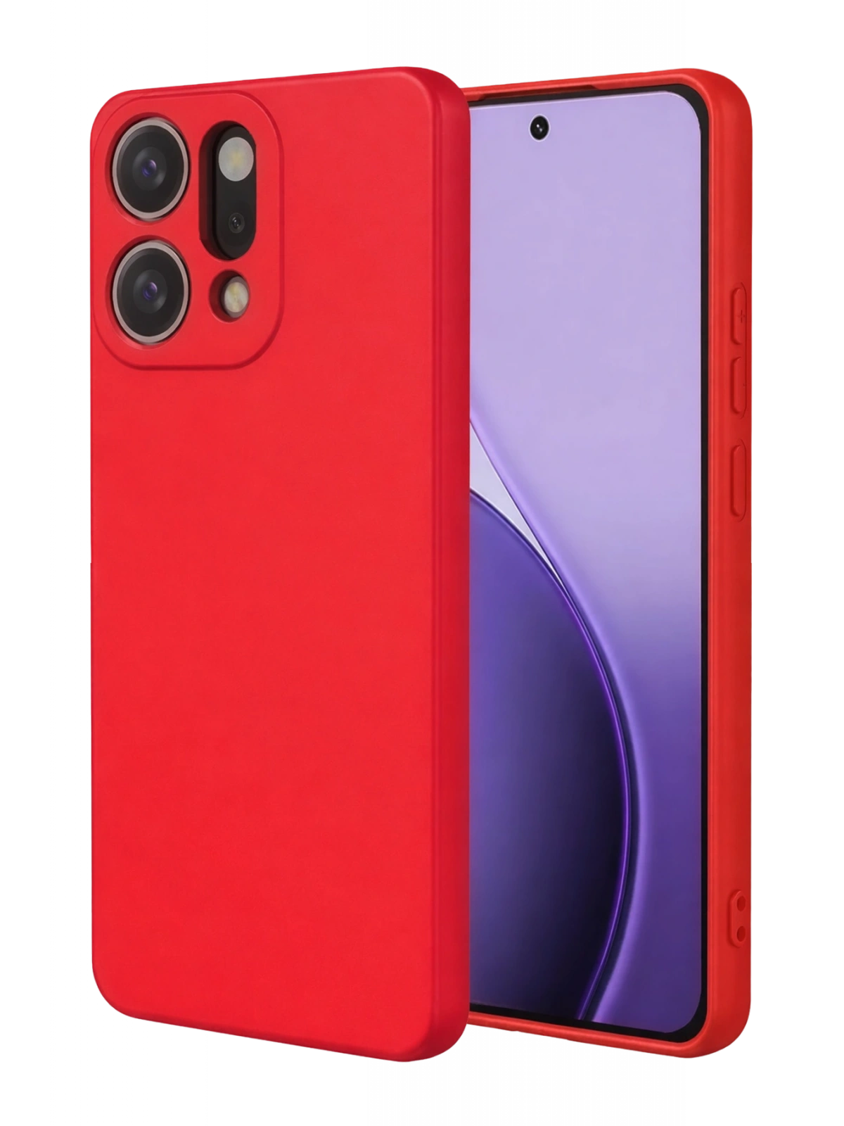 Newface Oppo Reno 14 First Silikon - Kırmızı