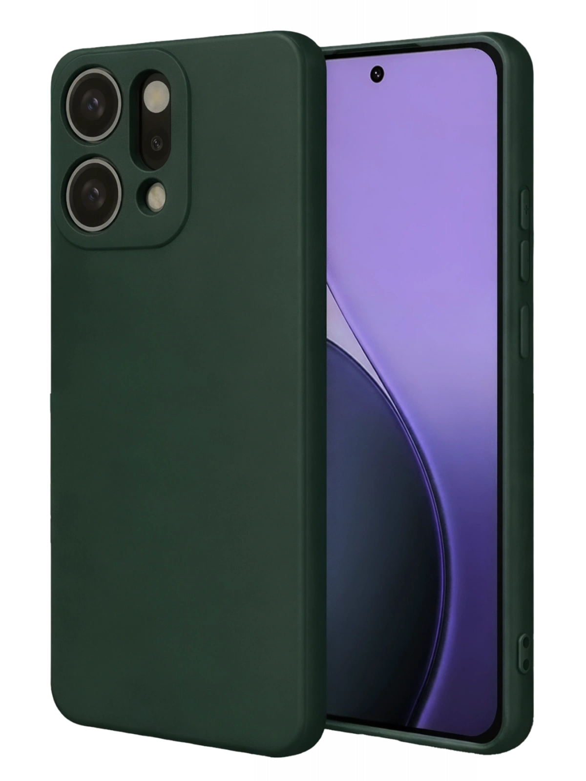 Newface Oppo Reno 14 First Silikon - Koyu Yeşil