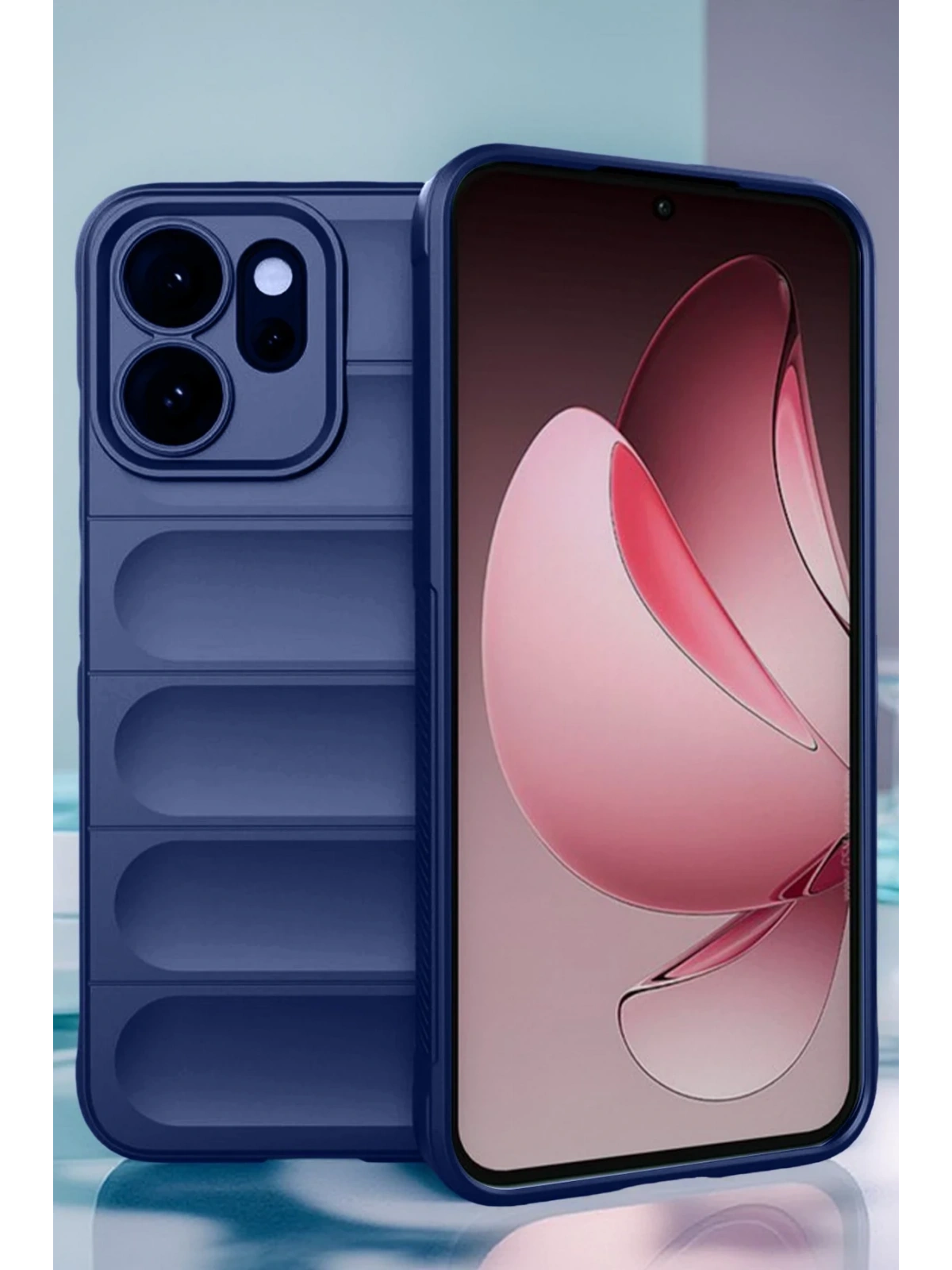 Newface Oppo Reno 14 Optimum Silikon - Lacivert