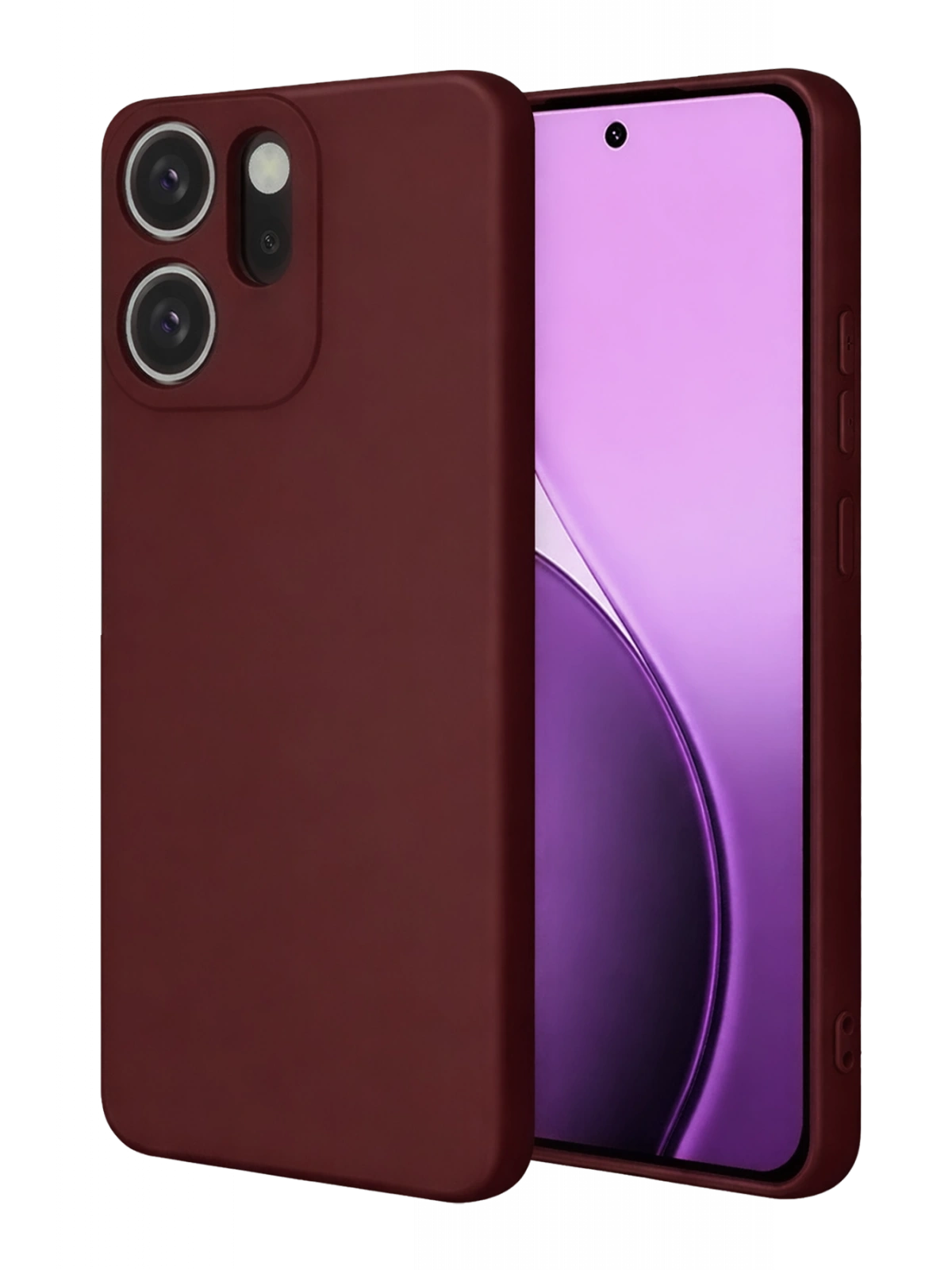 Newface Oppo Reno 14F First Silikon - Bordo