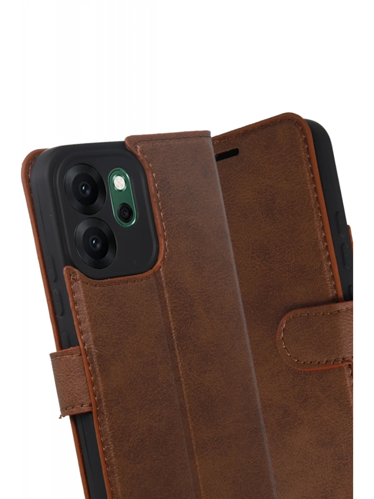 Newface Oppo Reno 14F Trend S Plus Kapaklı Kılıf - Taba
