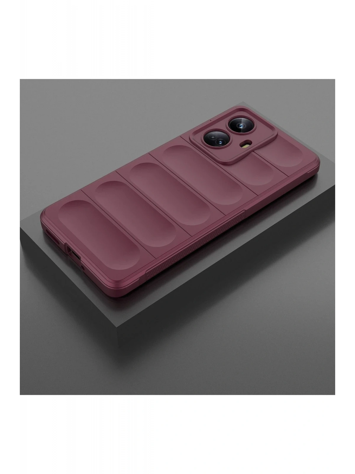 Newface Realme 10 Pro 5G Kılıf Optimum Silikon - Bordo