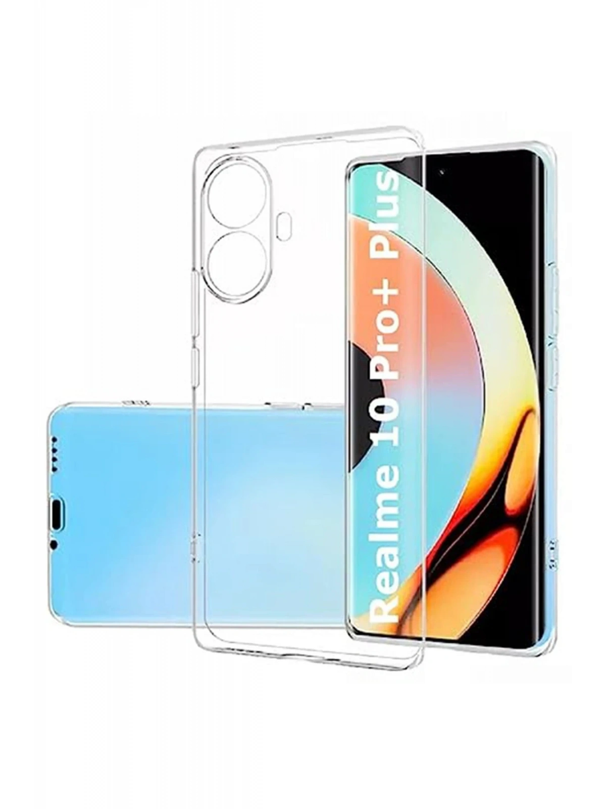 Newface Realme 10 Pro Plus 5G Kılıf Lüx Şeffaf Silikon