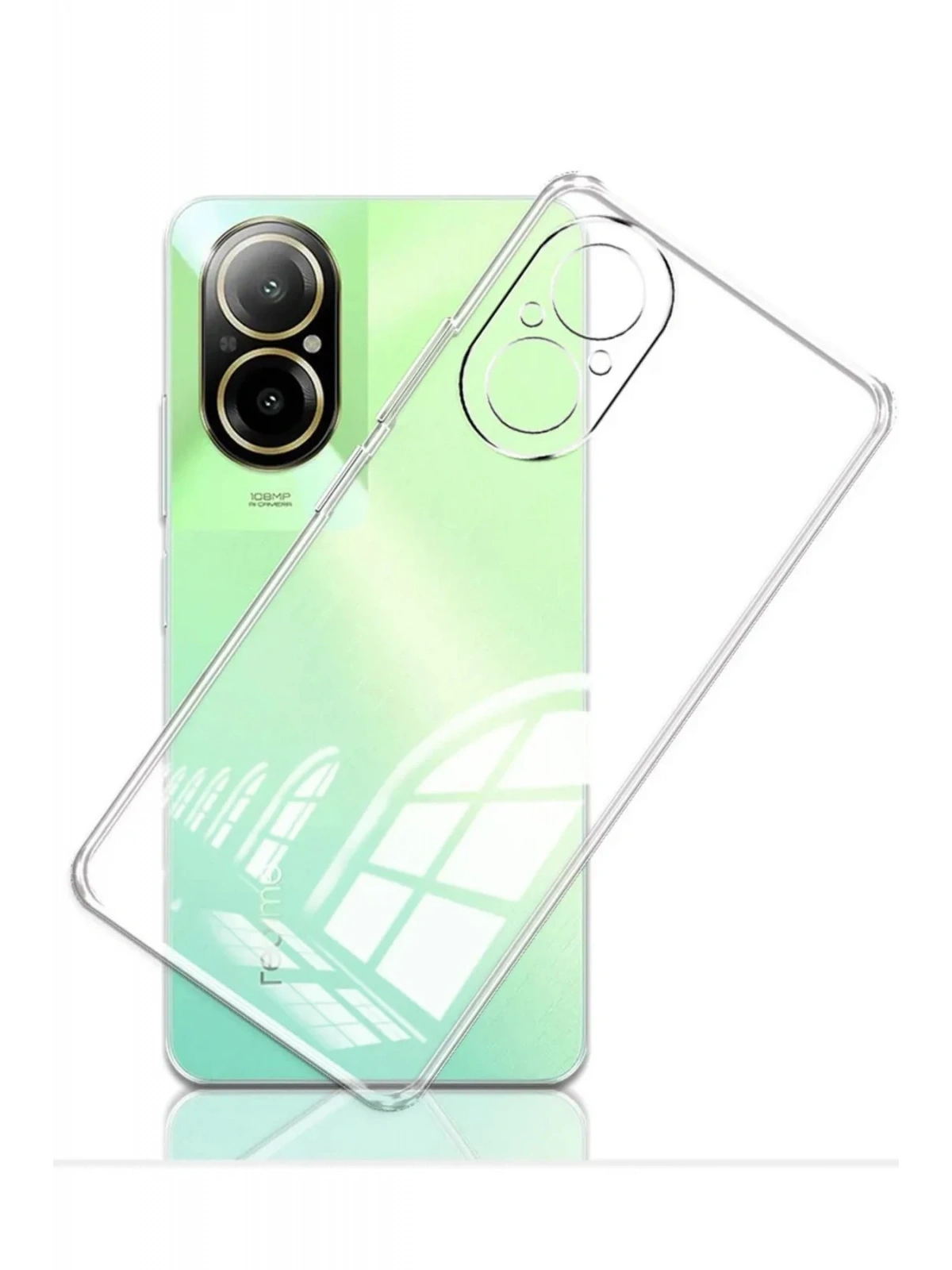 Newface Realme 12 Lite Kılıf Lüx Şeffaf Silikon