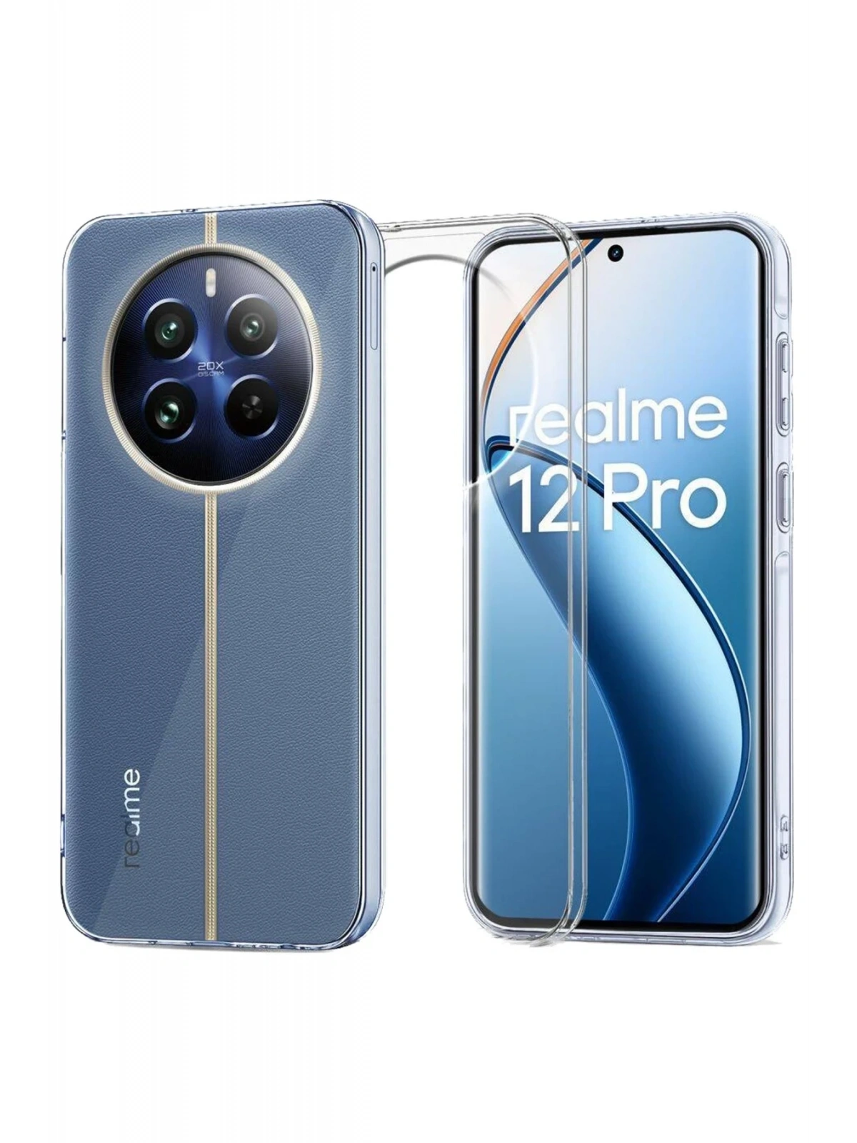 Newface Realme 12 Pro Plus Kılıf Lüx Şeffaf Silikon