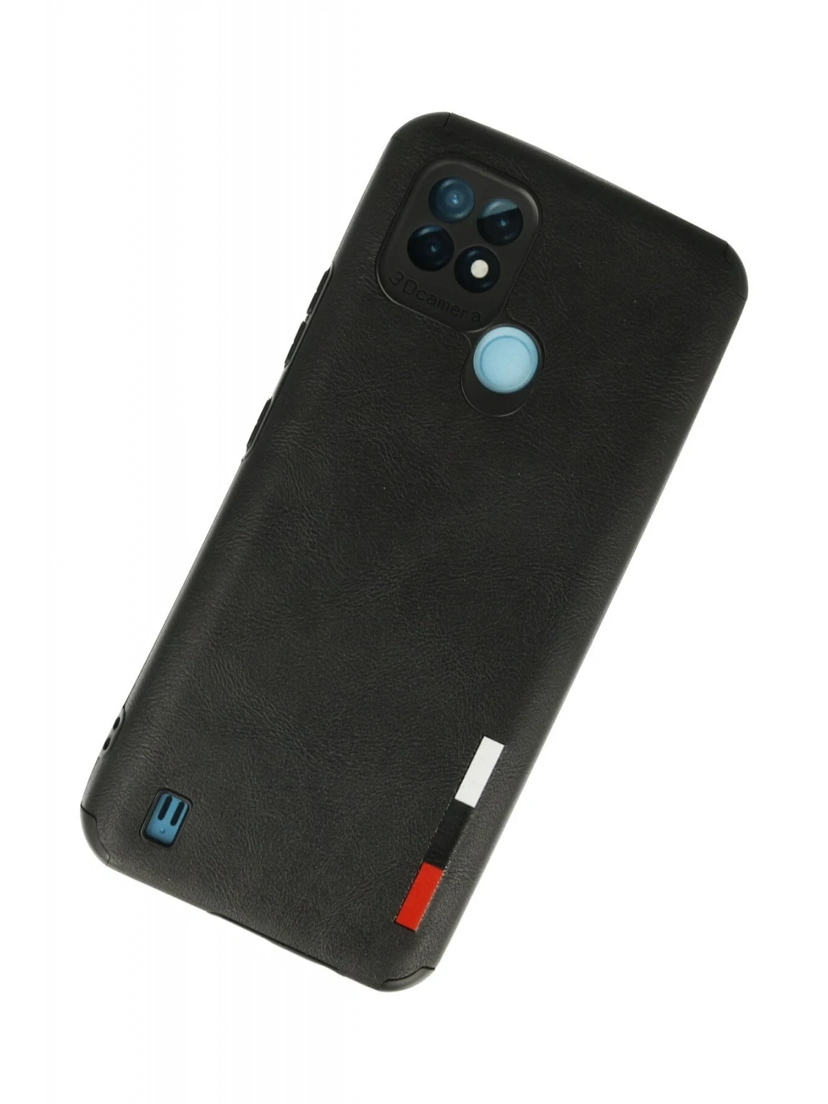 Newface Realme C21 Kılıf Loop Deri Silikon - Siyah