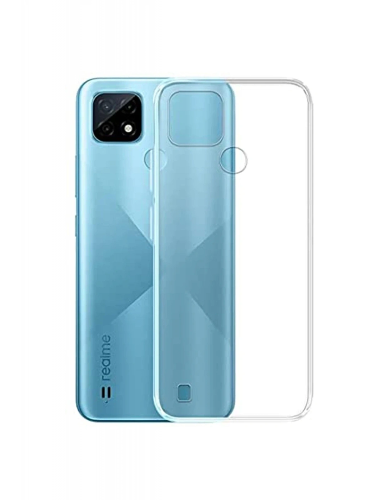 Newface Realme C21 Kılıf Lüx Şeffaf Silikon