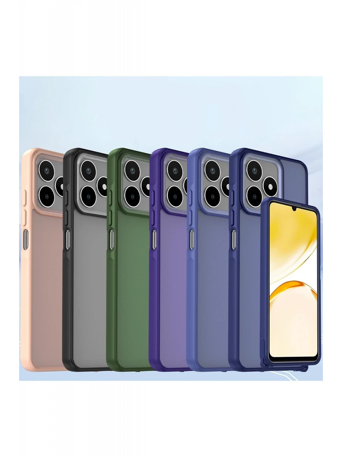 Newface Realme C53 Kılıf Elegant Kapak - Derin Mor
