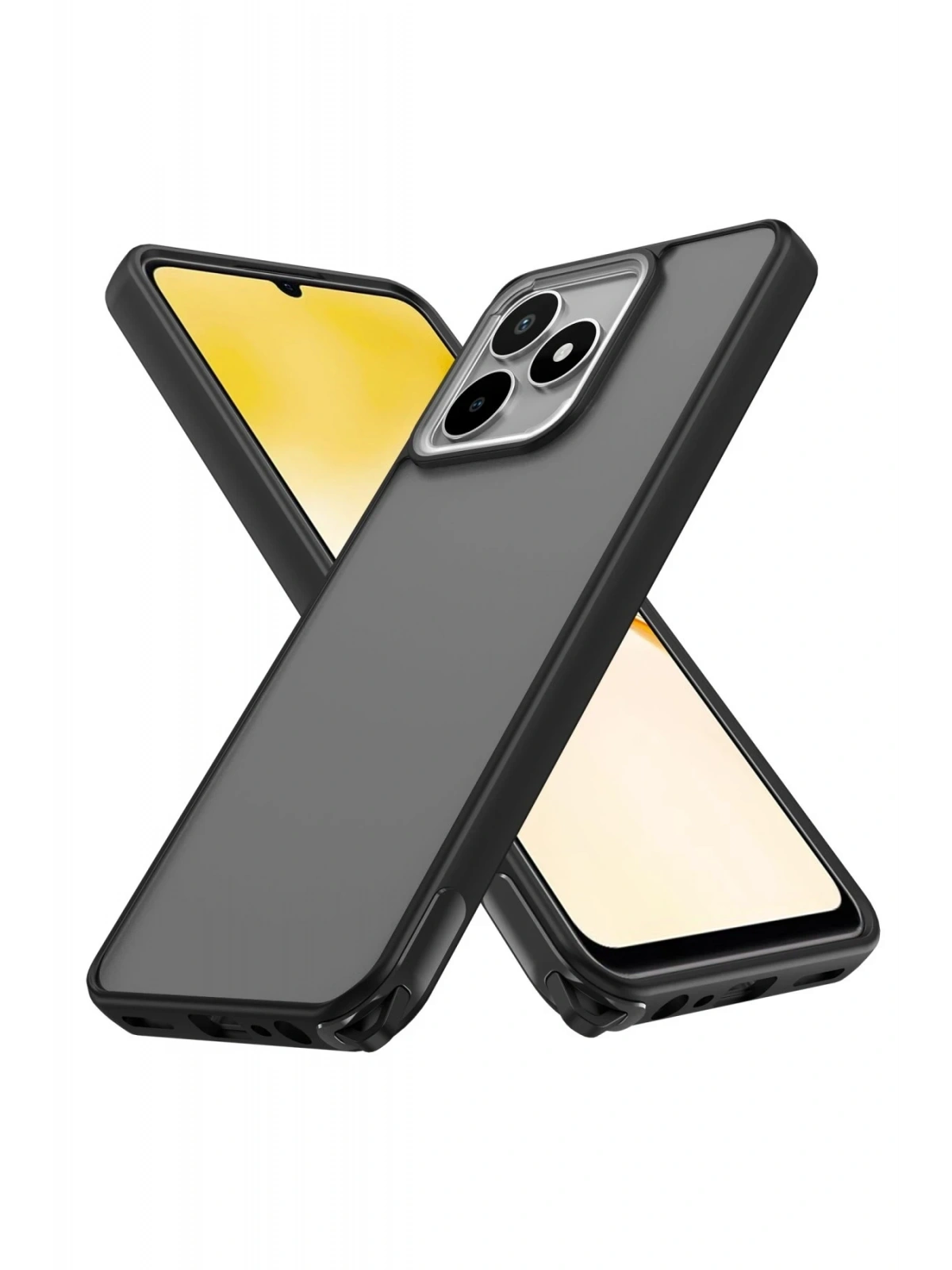 Newface Realme C53 Kılıf Elegant Kapak - Siyah