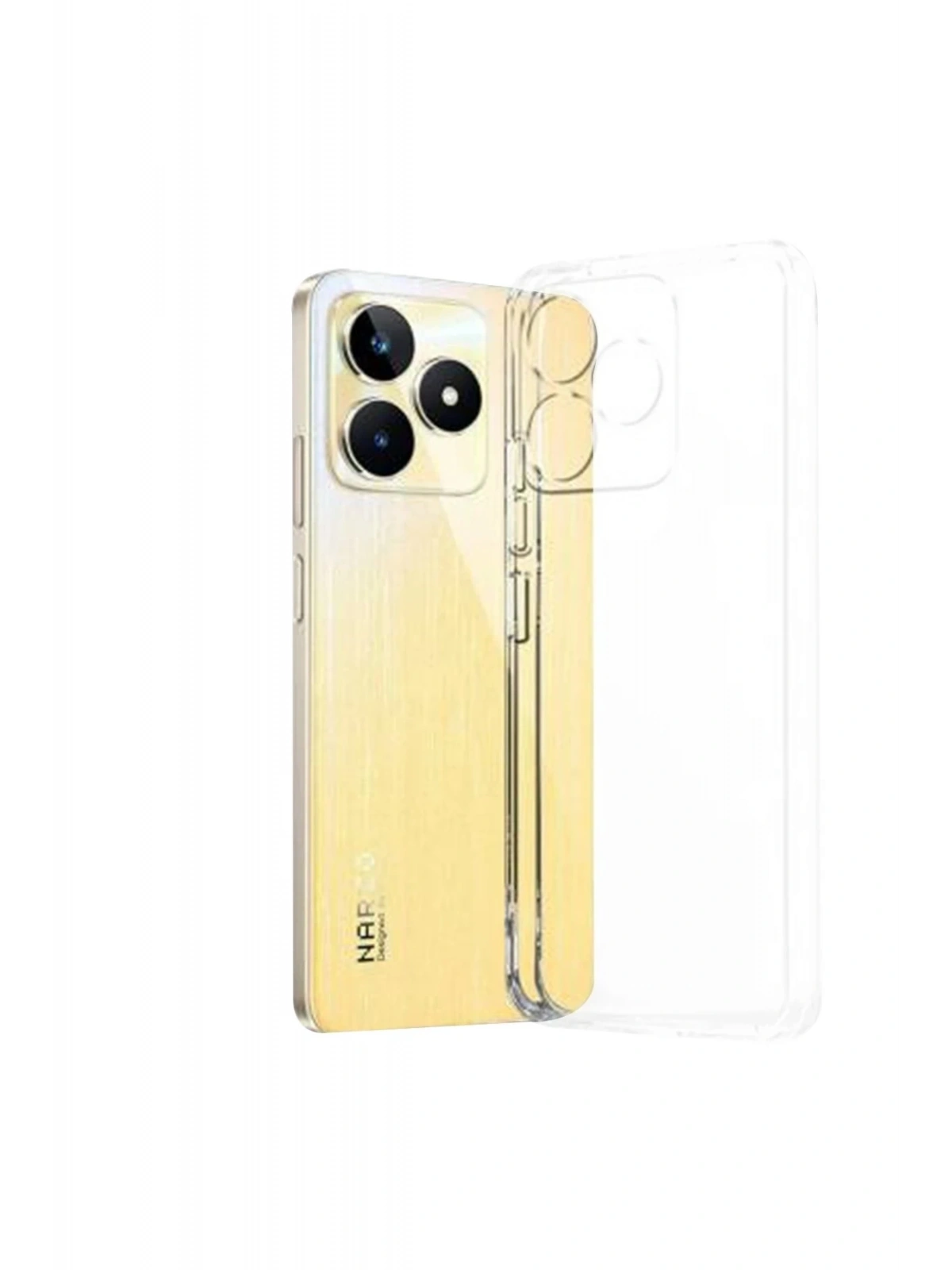 Newface Realme C53 Kılıf Lüx Şeffaf Silikon