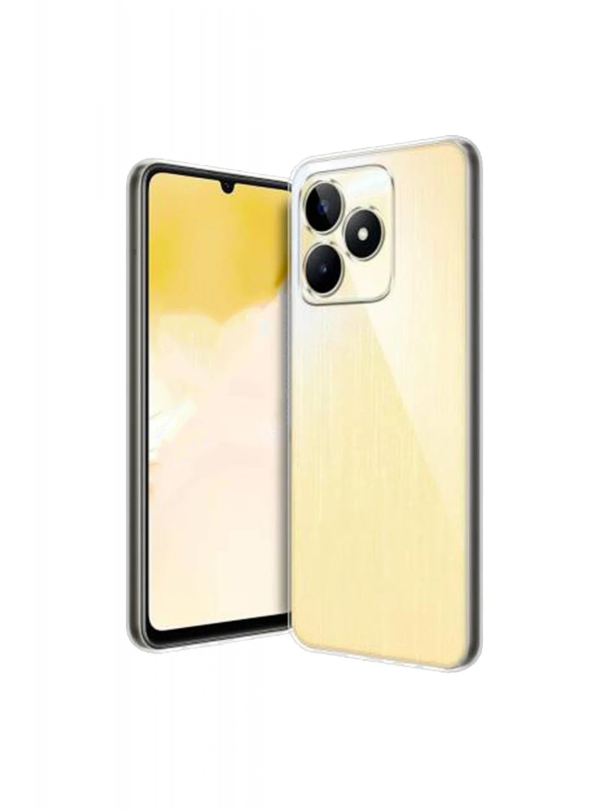 Newface Realme C53 Kılıf Lüx Şeffaf Silikon
