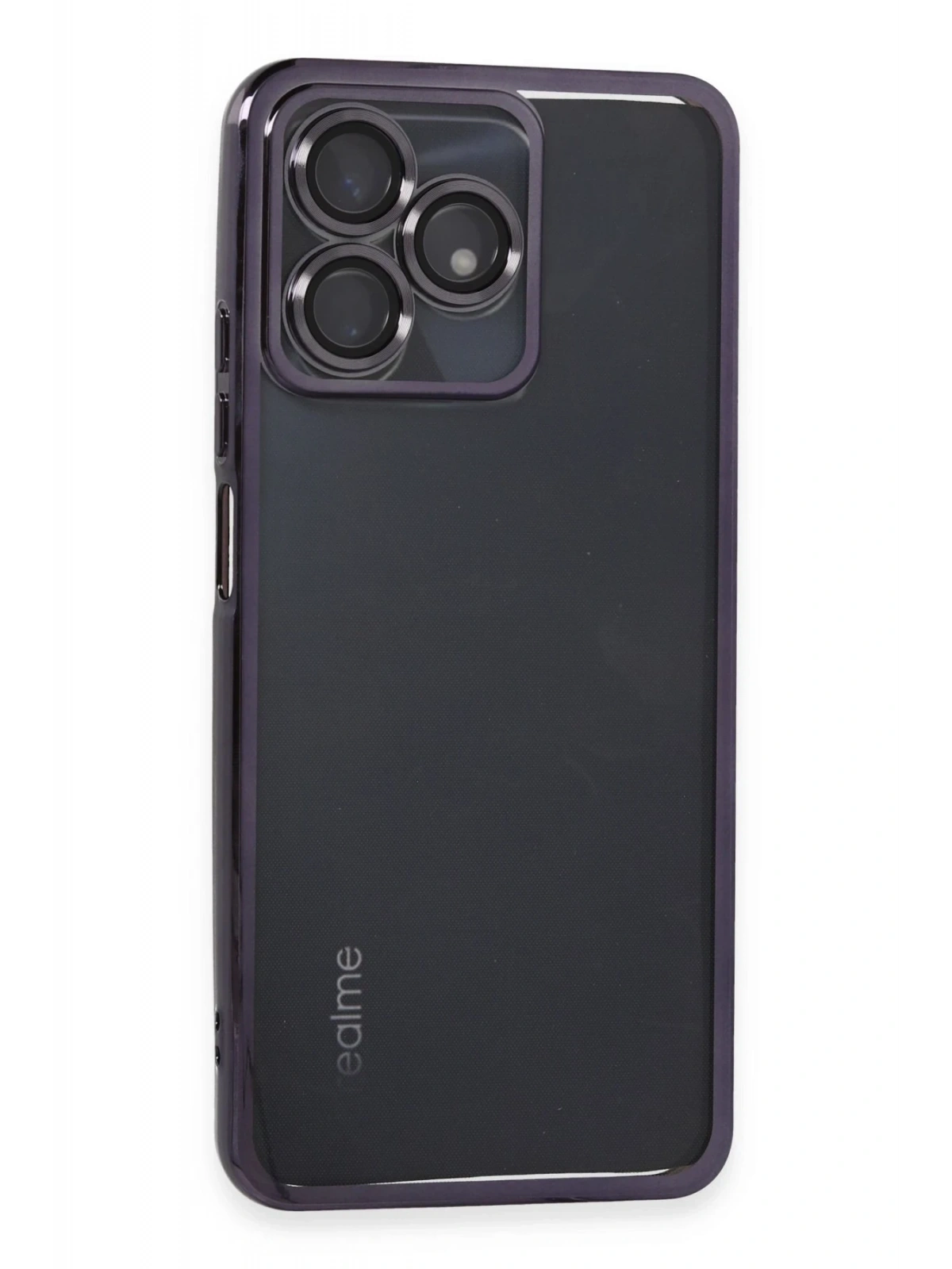 Newface Realme C53 Kılıf Razer Lensli Silikon - Mor