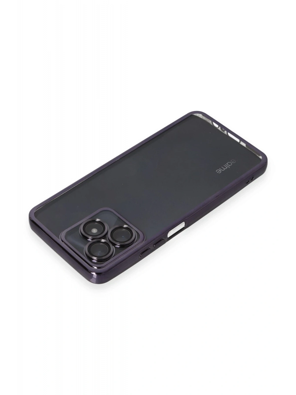 Newface Realme C53 Kılıf Razer Lensli Silikon - Mor