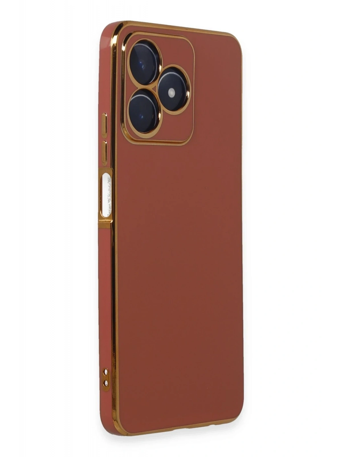 Newface Realme C53 Kılıf Volet Silikon - Kırmızı