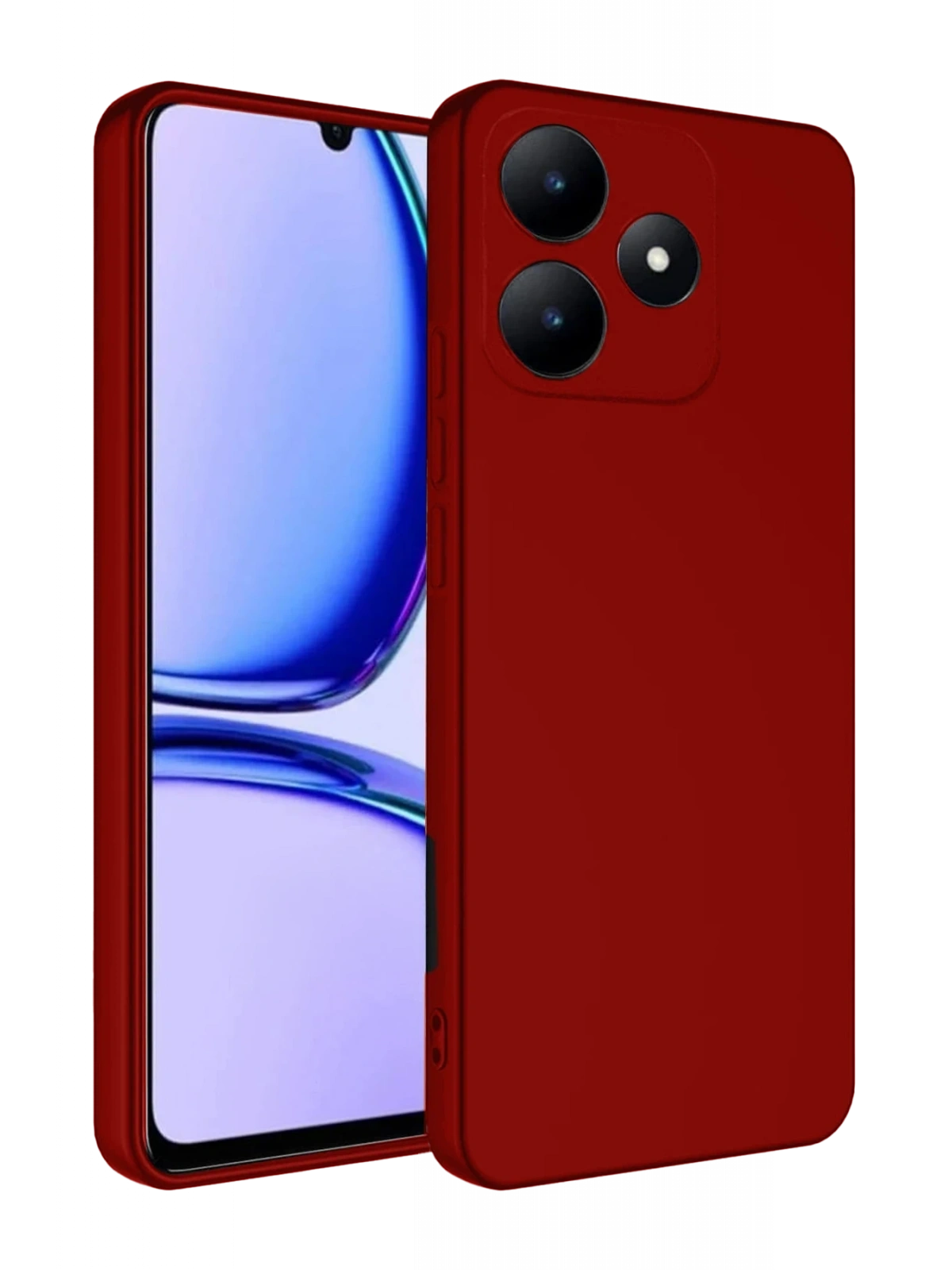 Newface Realme C61 Kılıf First Silikon - Kırmızı