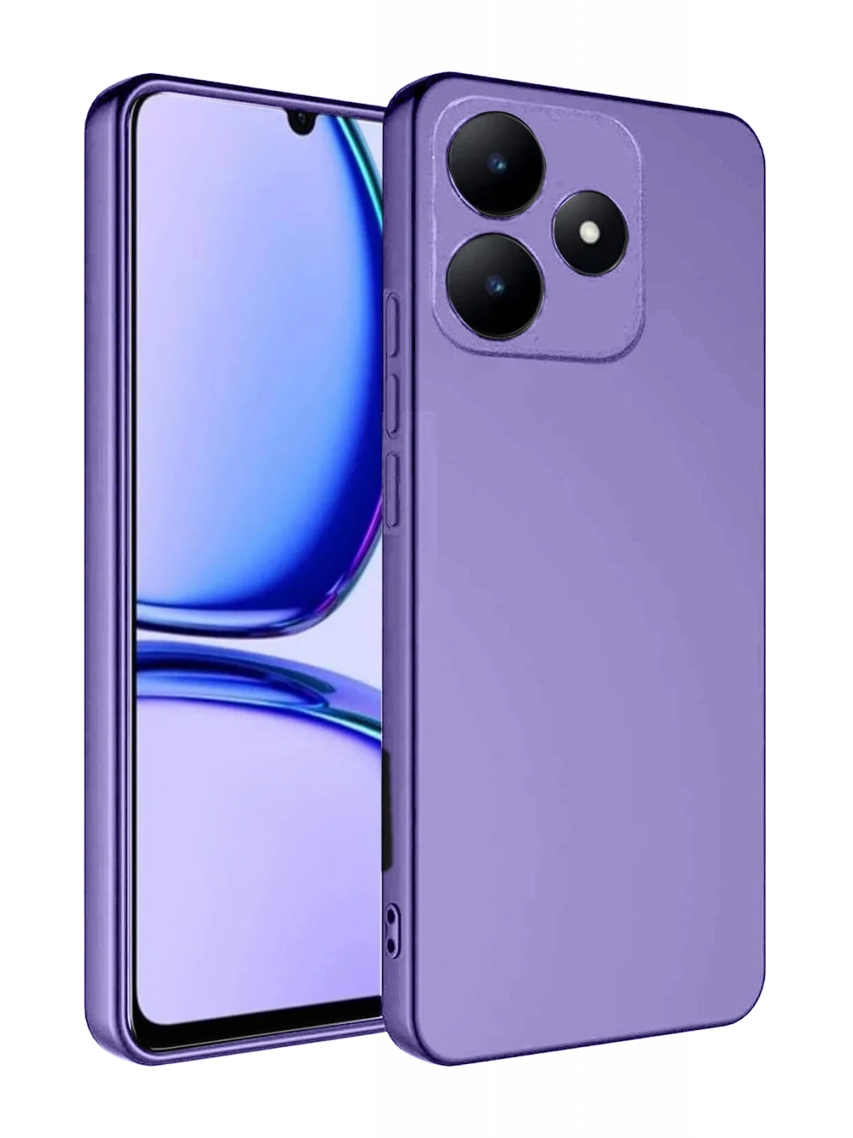 Newface Realme C61 Kılıf First Silikon - Lila