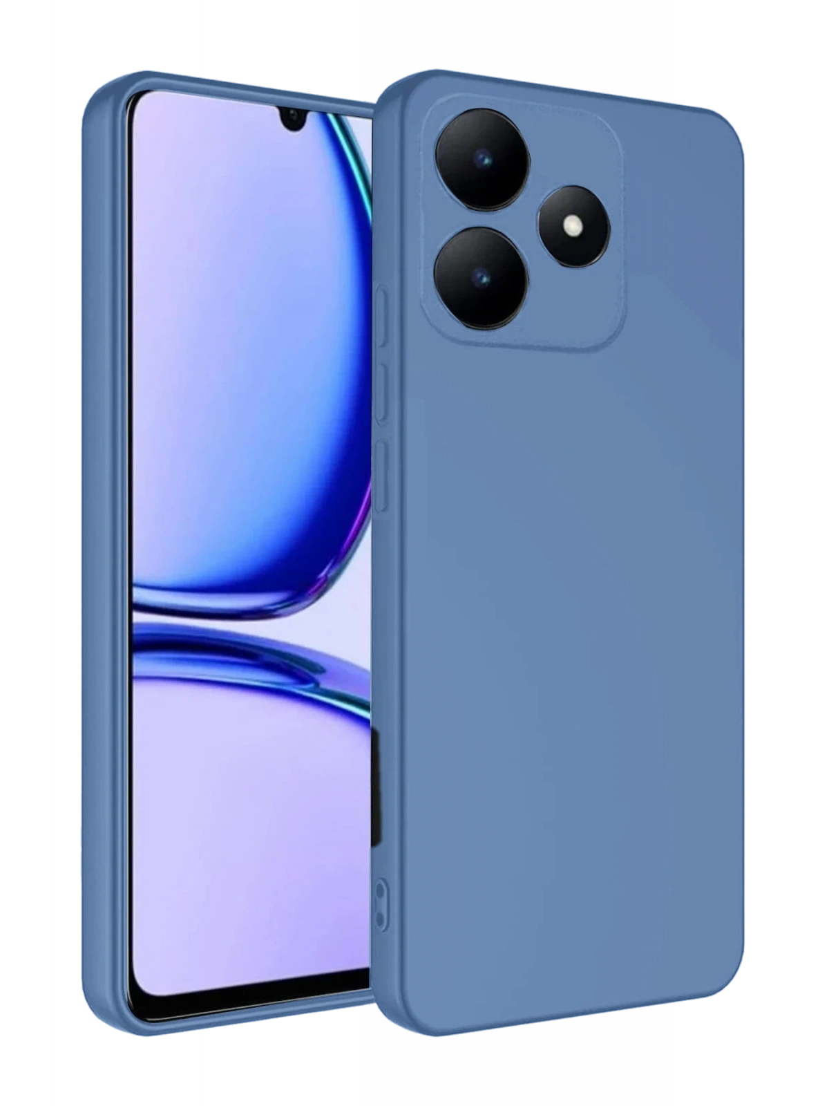 Newface Realme C61 Kılıf First Silikon - Mavi