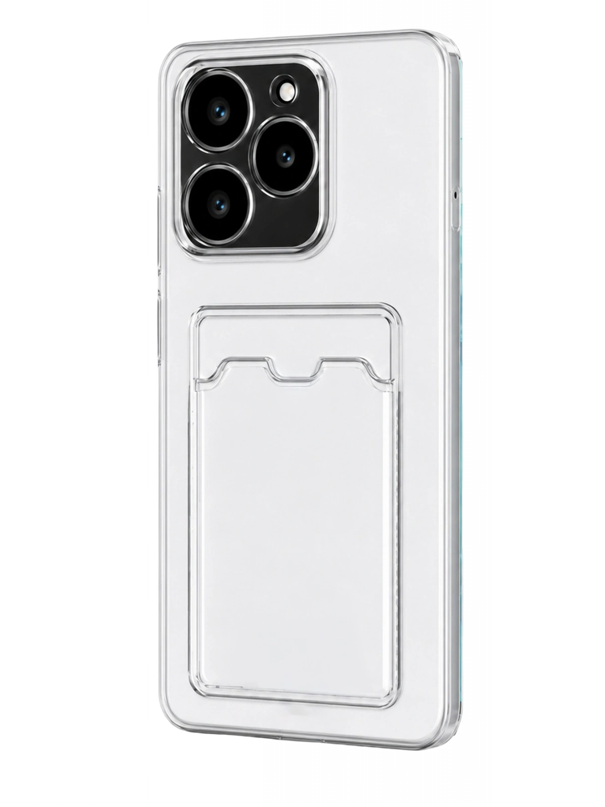 Newface Realme C61 Kılıf Kart Şeffaf Silikon - Şeffaf