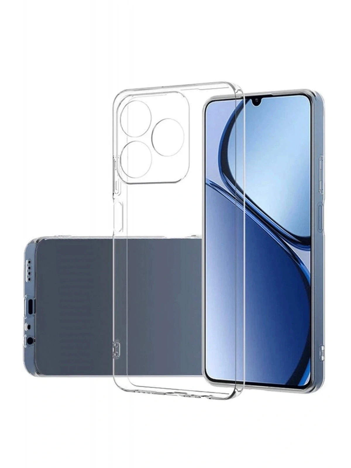 Newface Realme C61 Kılıf Lüx Şeffaf Silikon
