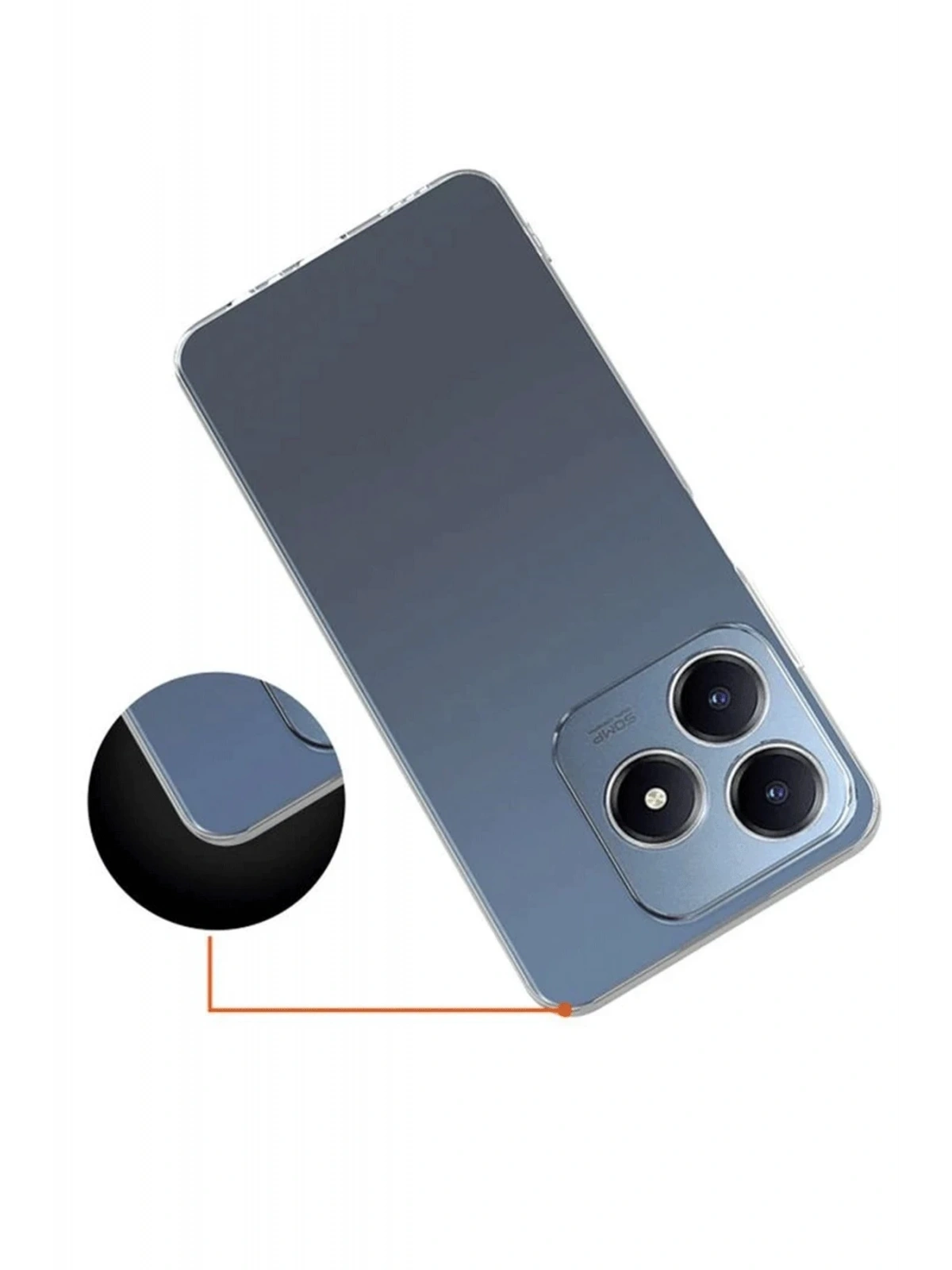 Newface Realme C61 Kılıf Lüx Şeffaf Silikon