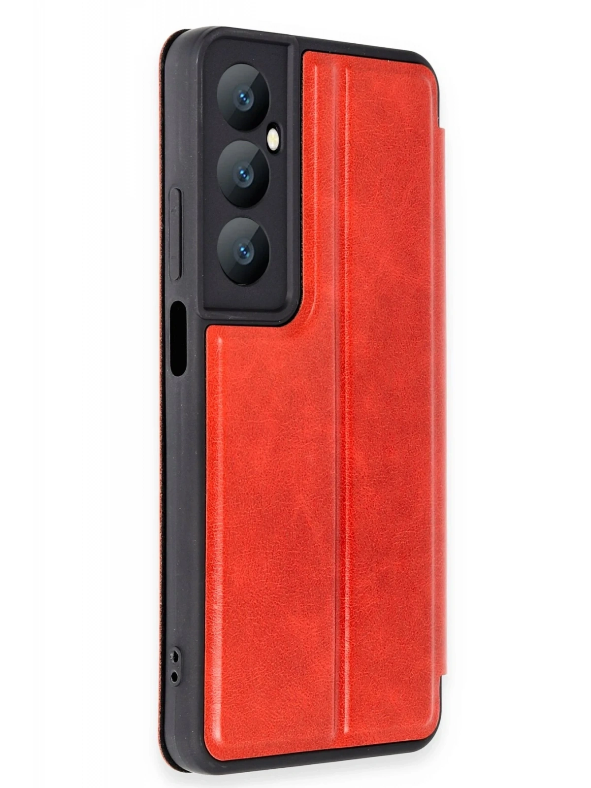 Newface Realme C65 Kılıf Flip Cover - Kırmızı