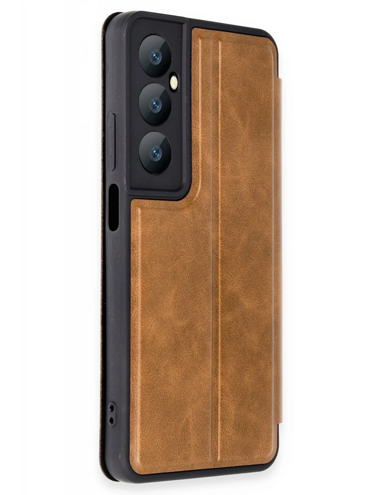 Newface Realme C65 Kılıf Flip Cover - Taba