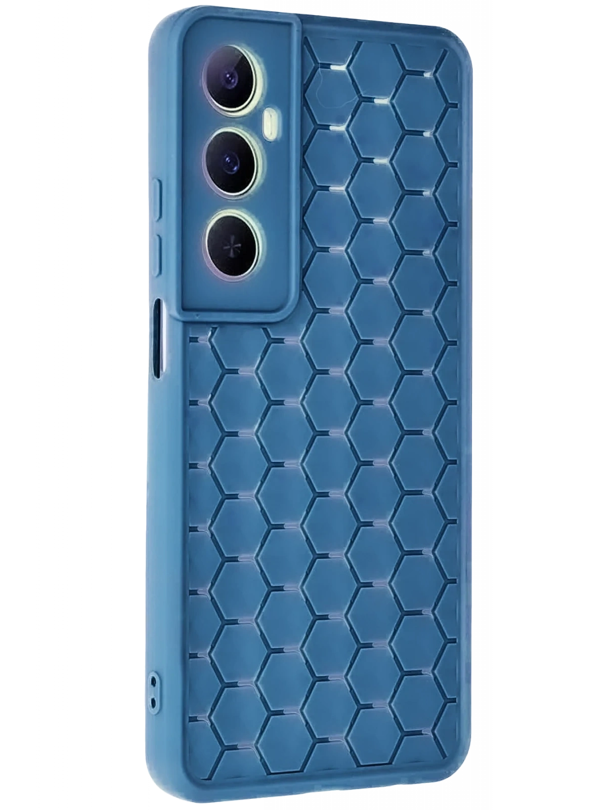Newface Realme C65 Kılıf Petek Silikon Kapak - Mavi