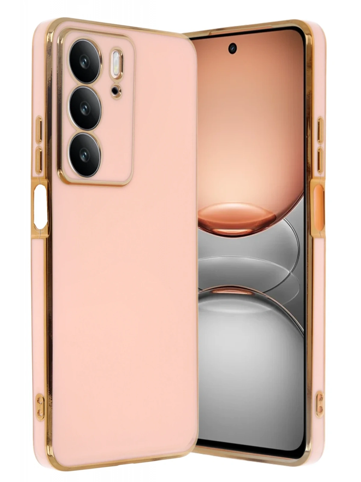 Newface Realme C75 4G Kılıf Volet Silikon - Pembe