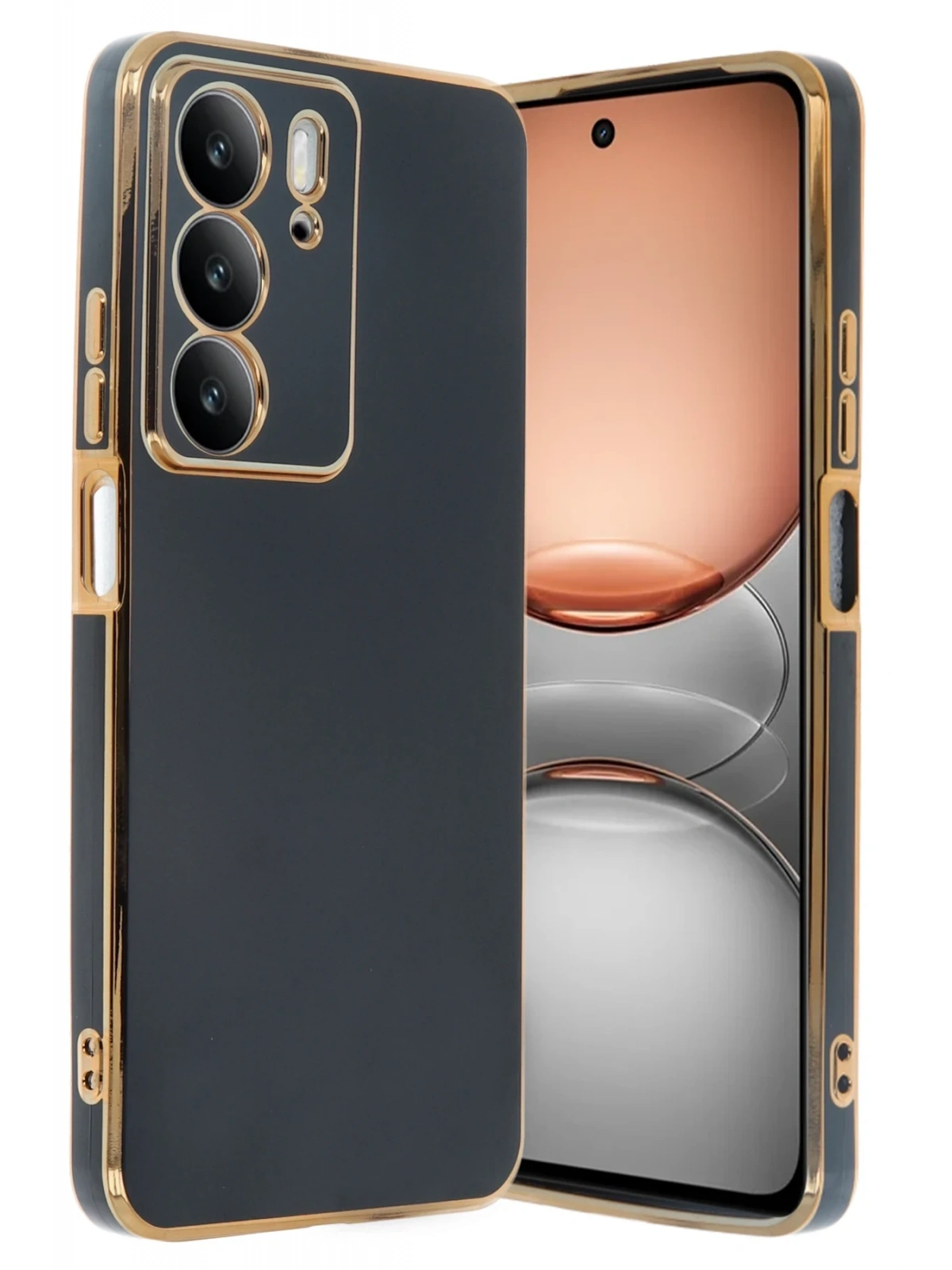 Newface Realme C75 4G Kılıf Volet Silikon - Siyah