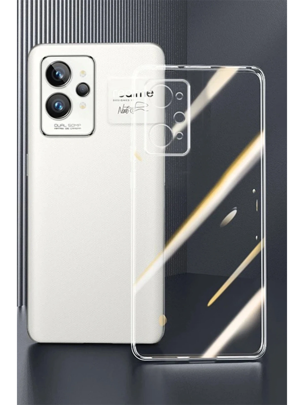 Newface Realme GT2 Pro 5G Kılıf Lüx Şeffaf Silikon