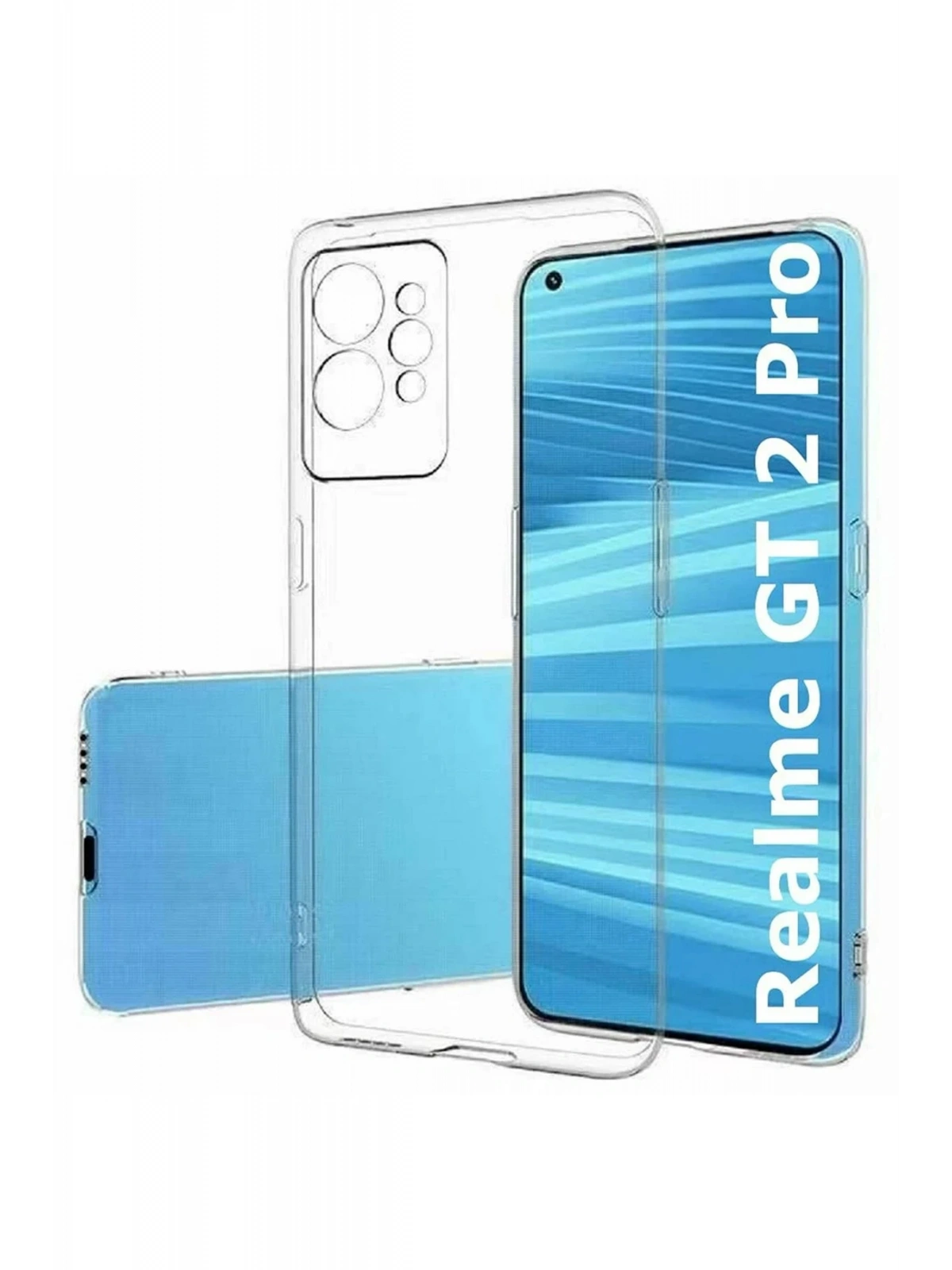 Newface Realme GT2 Pro 5G Kılıf Lüx Şeffaf Silikon