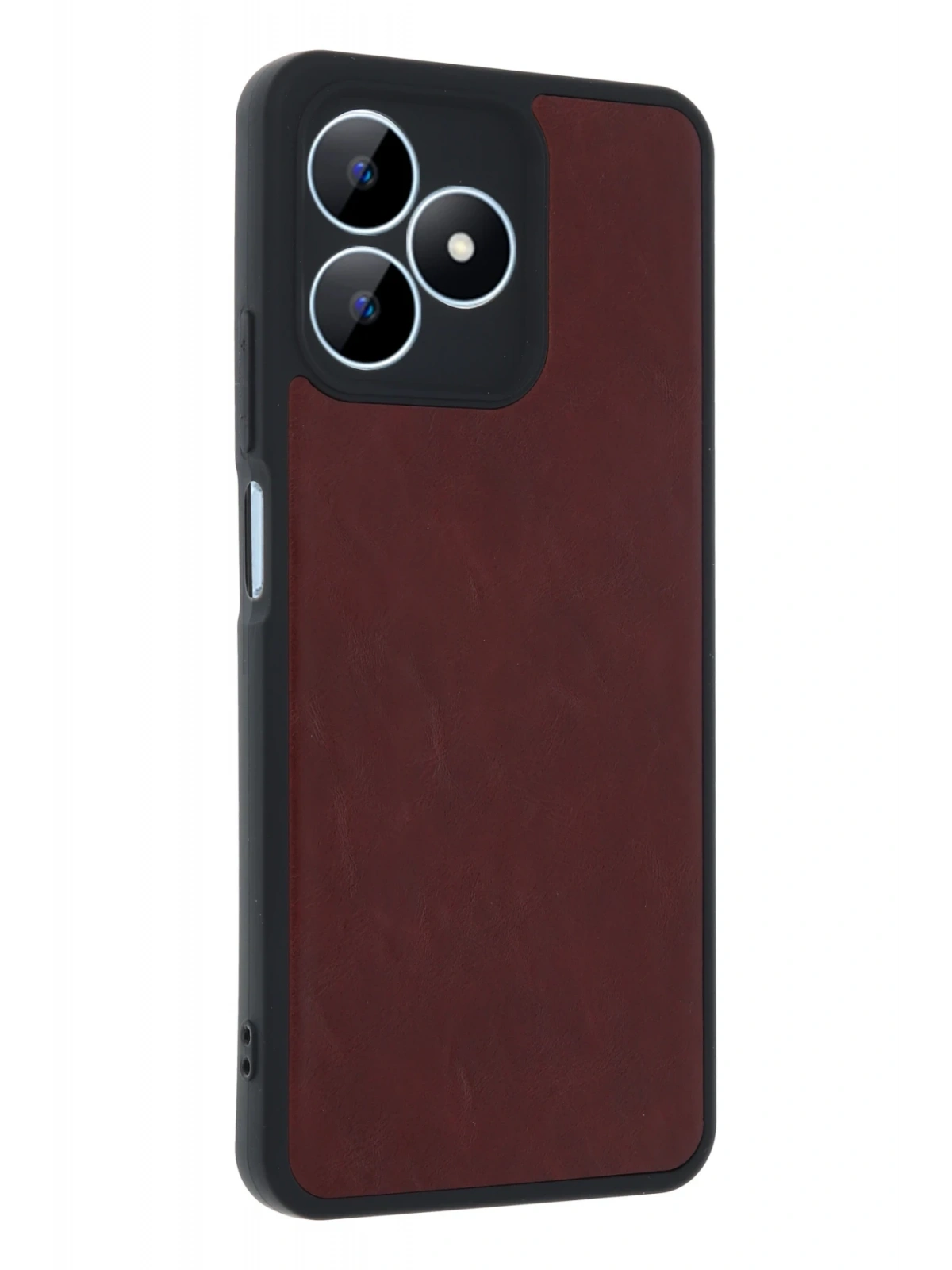 Newface Realme Note 50 4G Kılıf Aras Deri Kapak - Bordo