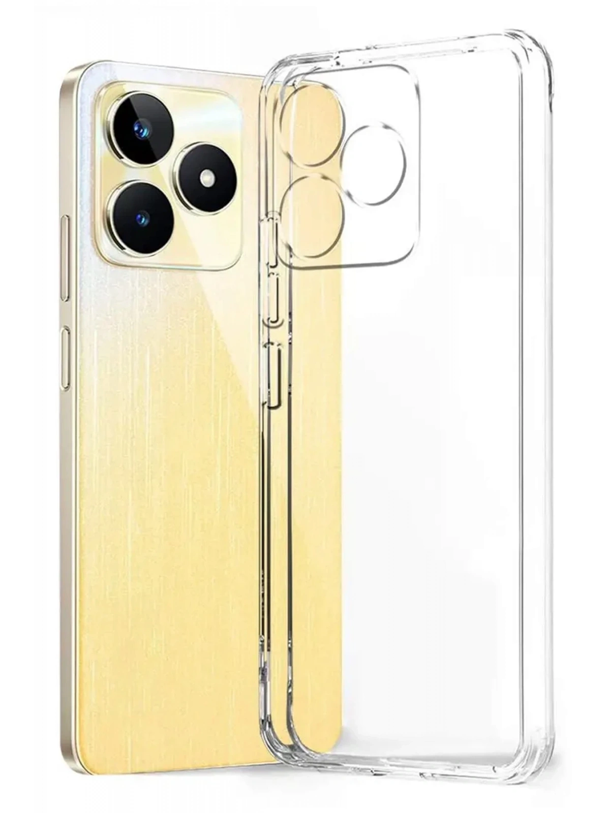 Newface Realme Note 50 4G Kılıf Lüx Şeffaf Silikon