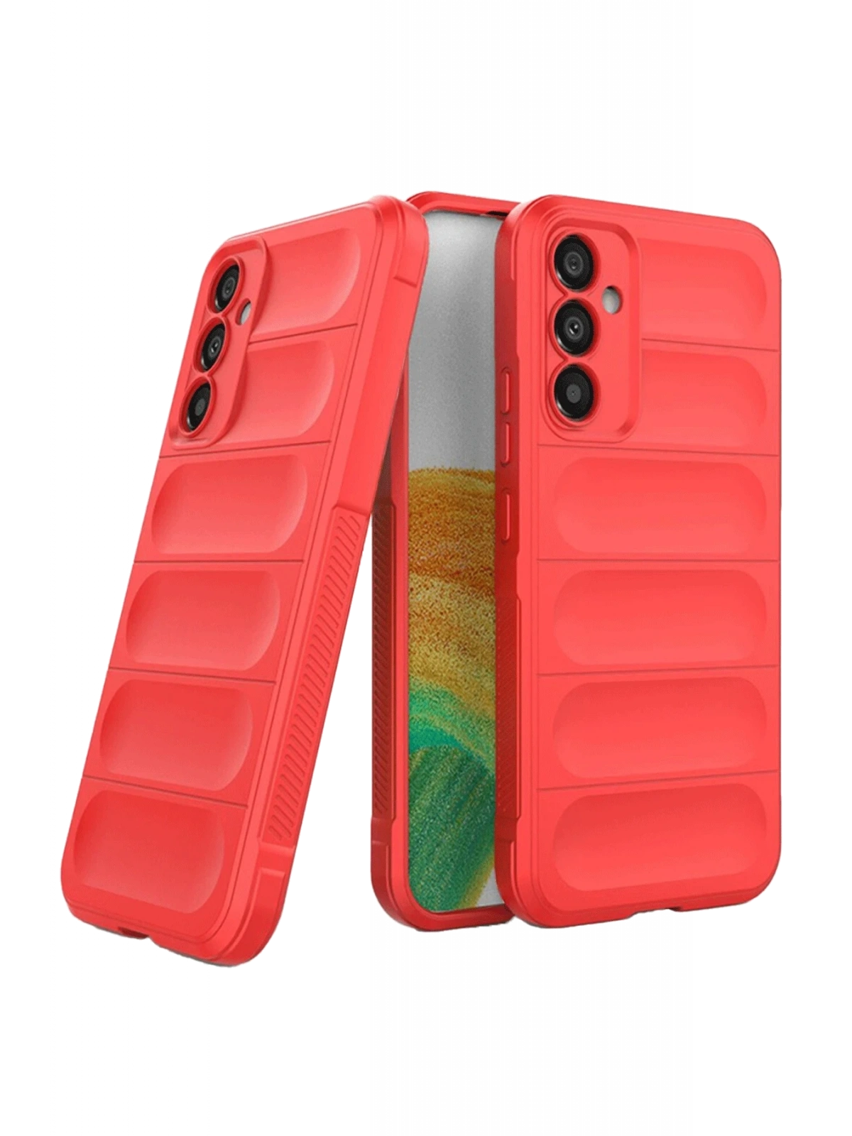 Newface Samsung A36 Kılıf Optimum Silikon - Kırmızı