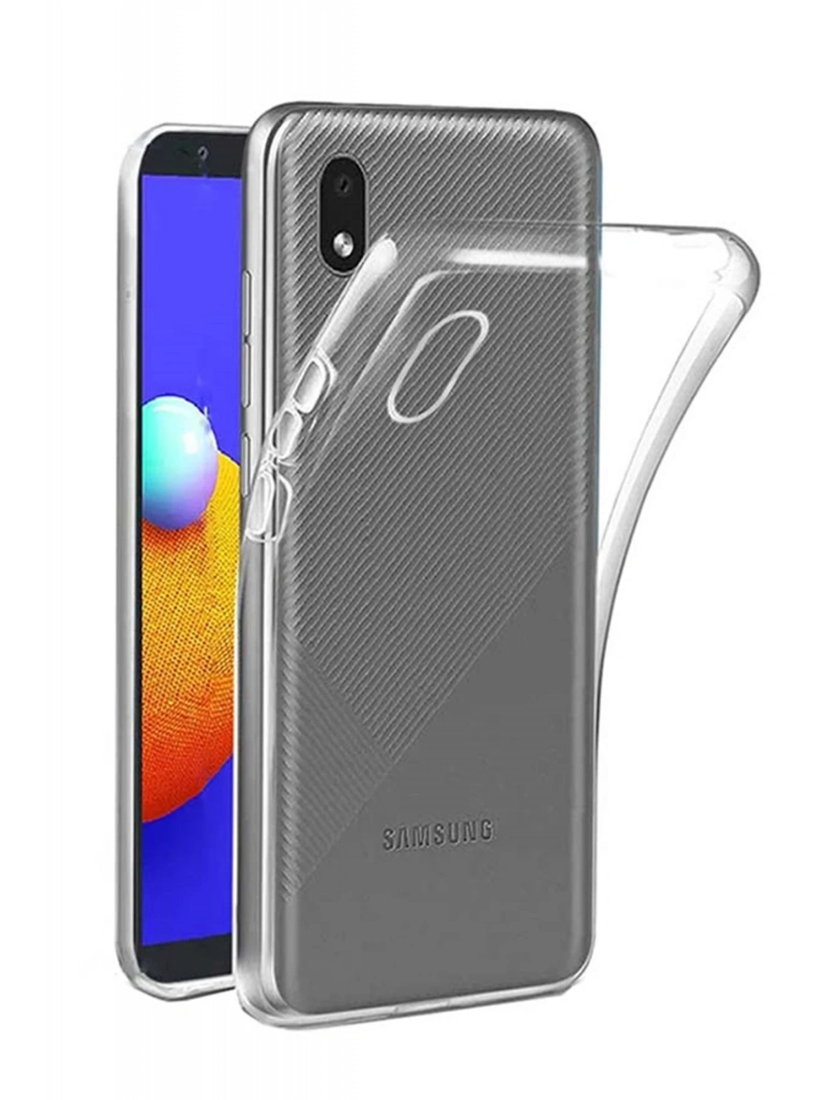 Newface Samsung Galaxy A01 Core Kılıf Lüx Şeffaf Silikon