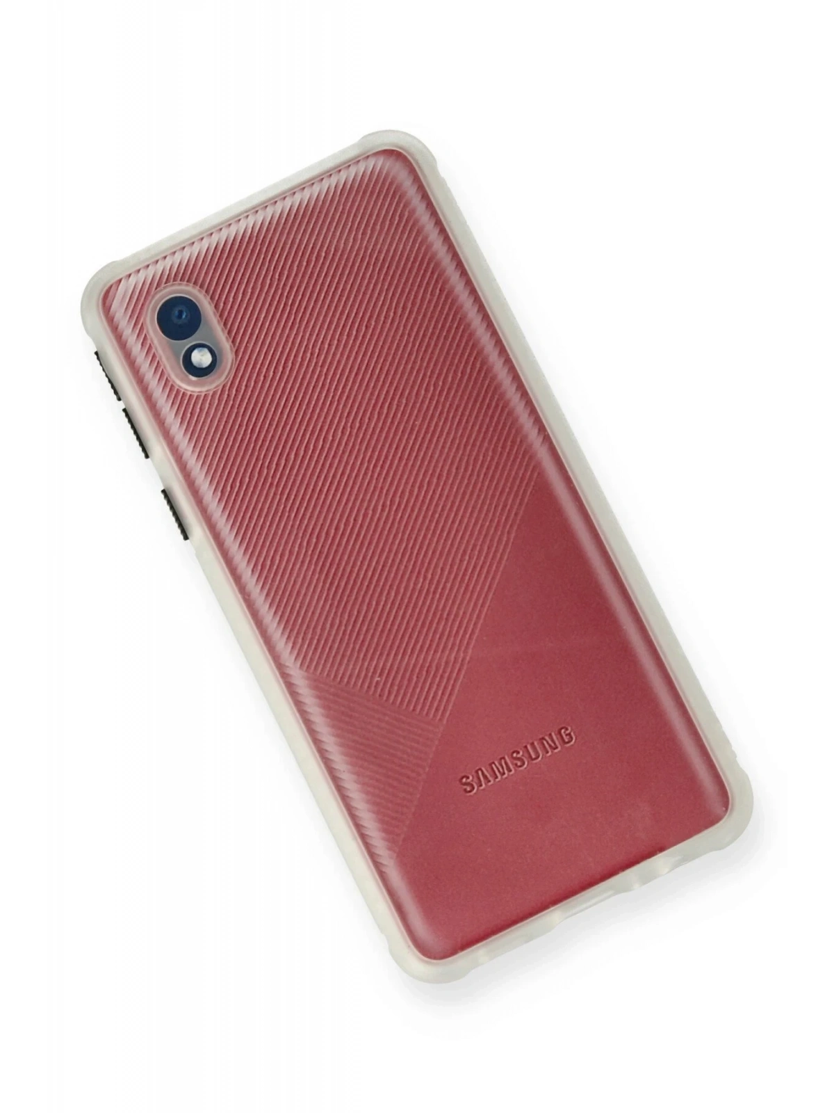 Newface Samsung Galaxy A01 Core Kılıf Miami Şeffaf Silikon - Şeffaf