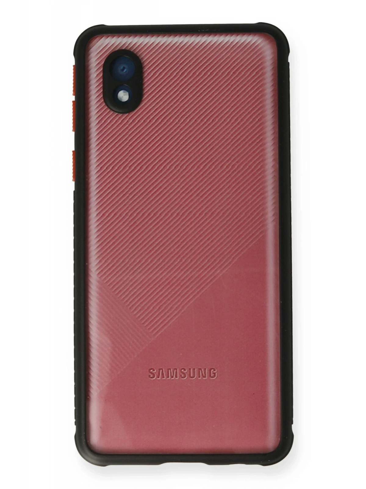 Newface Samsung Galaxy A01 Core Kılıf Miami Şeffaf Silikon - Siyah