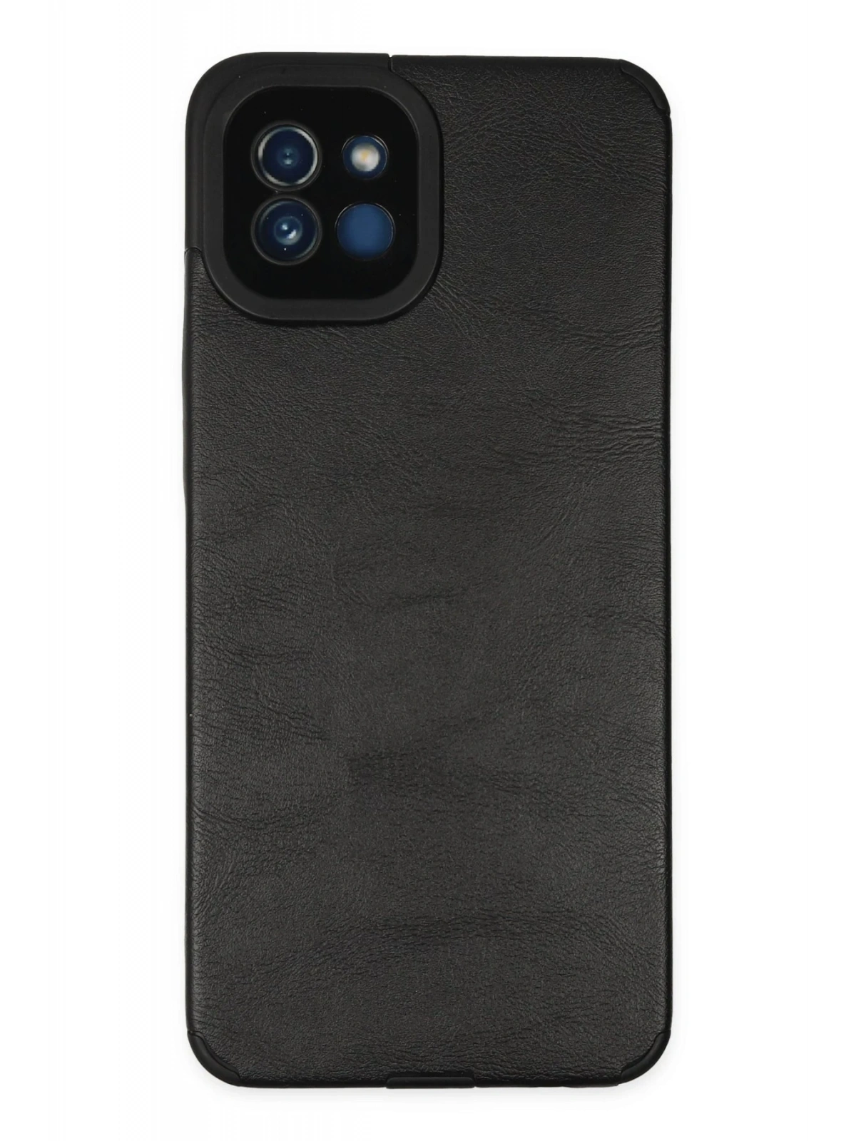 Newface Samsung Galaxy A03 Kılıf Loop Deri Silikon - Siyah