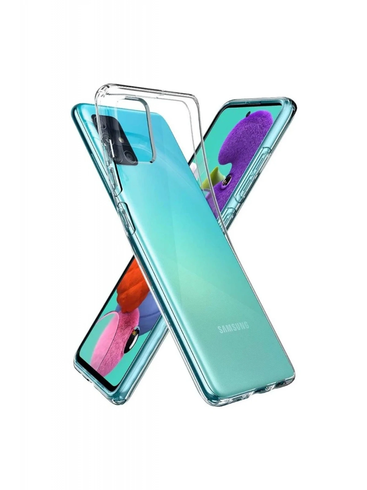Newface Samsung Galaxy A03S Kılıf Lüx Şeffaf Silikon