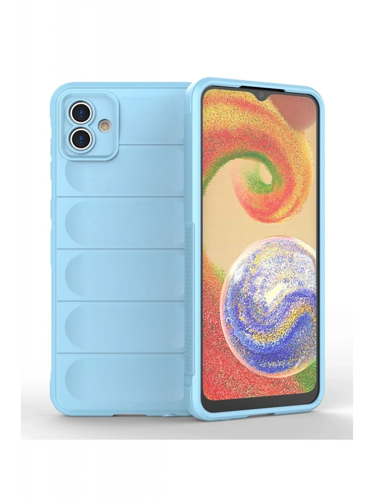 Newface Samsung Galaxy A04 Kılıf Optimum Silikon - Sky Blue