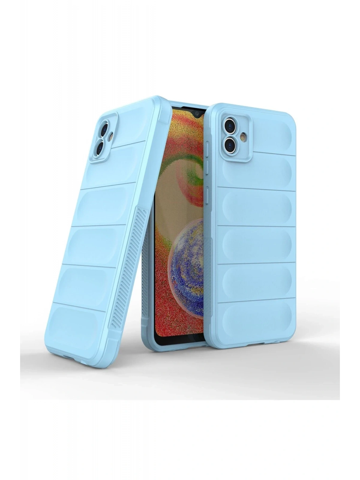 Newface Samsung Galaxy A04 Kılıf Optimum Silikon - Sky Blue