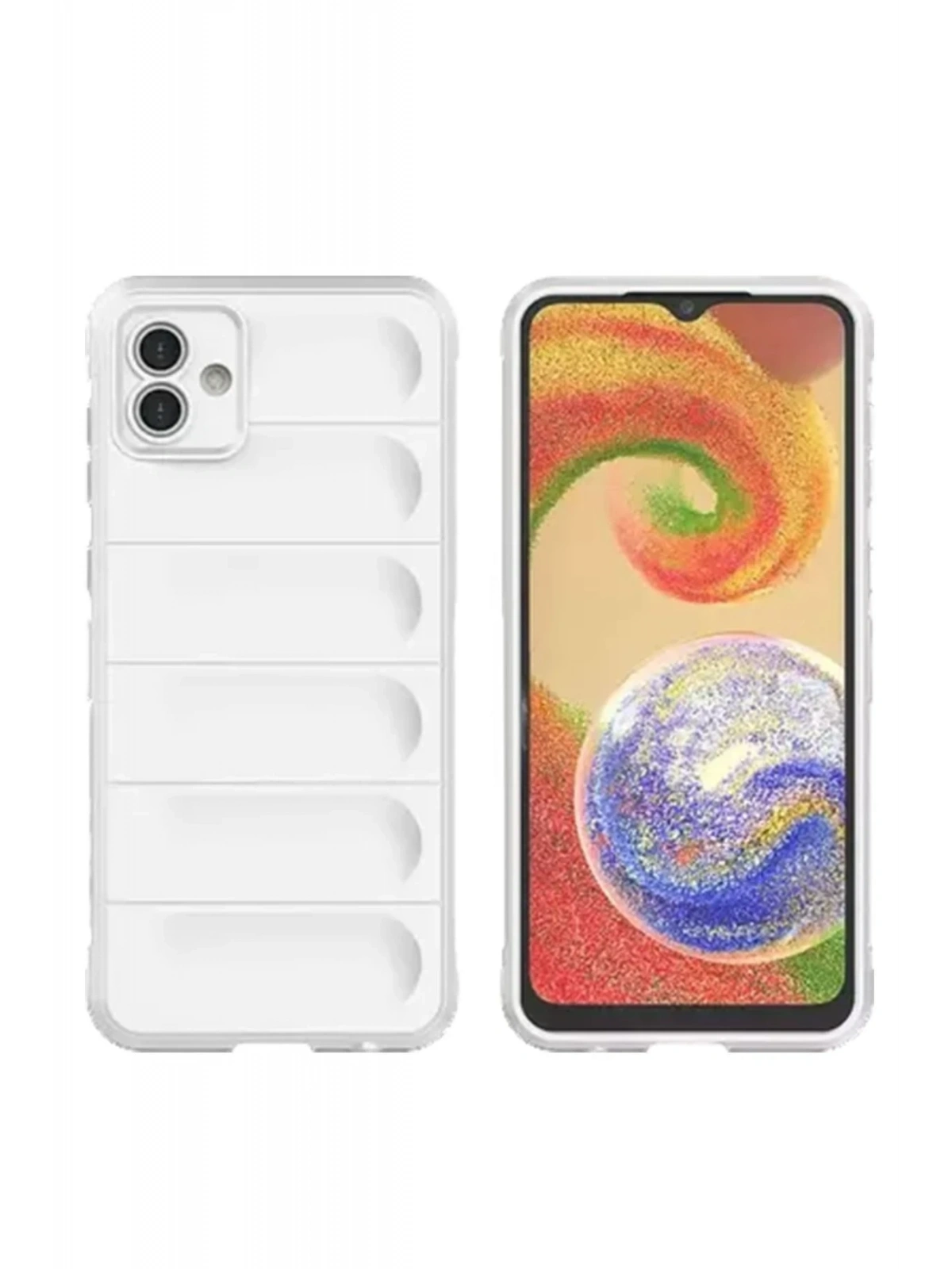 Newface Samsung Galaxy A05 Kılıf Optimum Silikon - Krem
