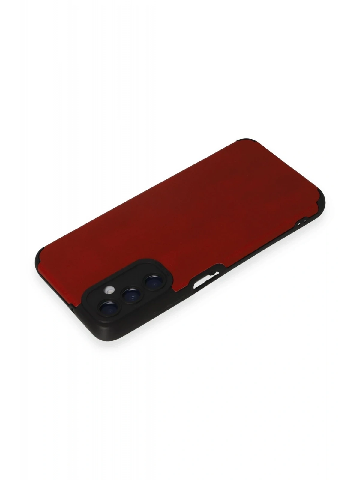 Newface Samsung Galaxy A05S Kılıf Loop Deri Silikon - Kırmızı