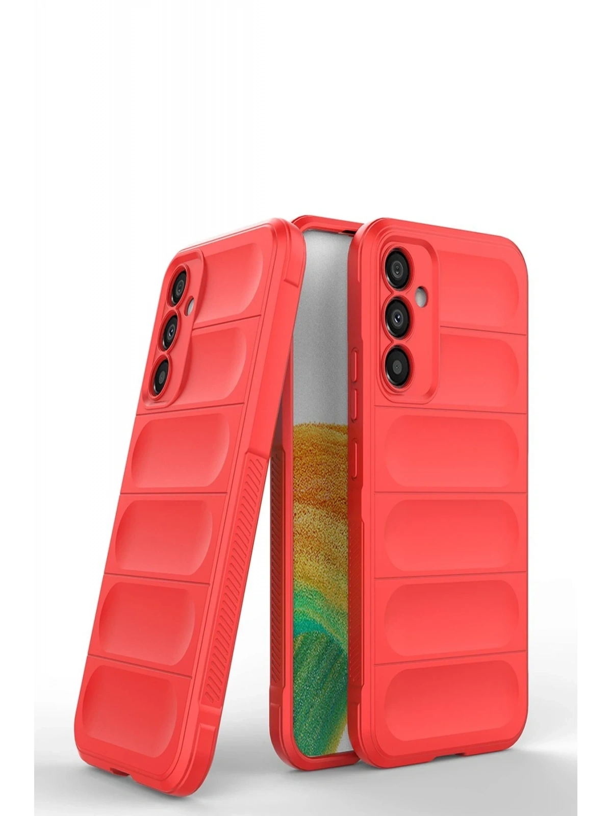 Newface Samsung Galaxy A05S Kılıf Optimum Silikon - Kırmızı