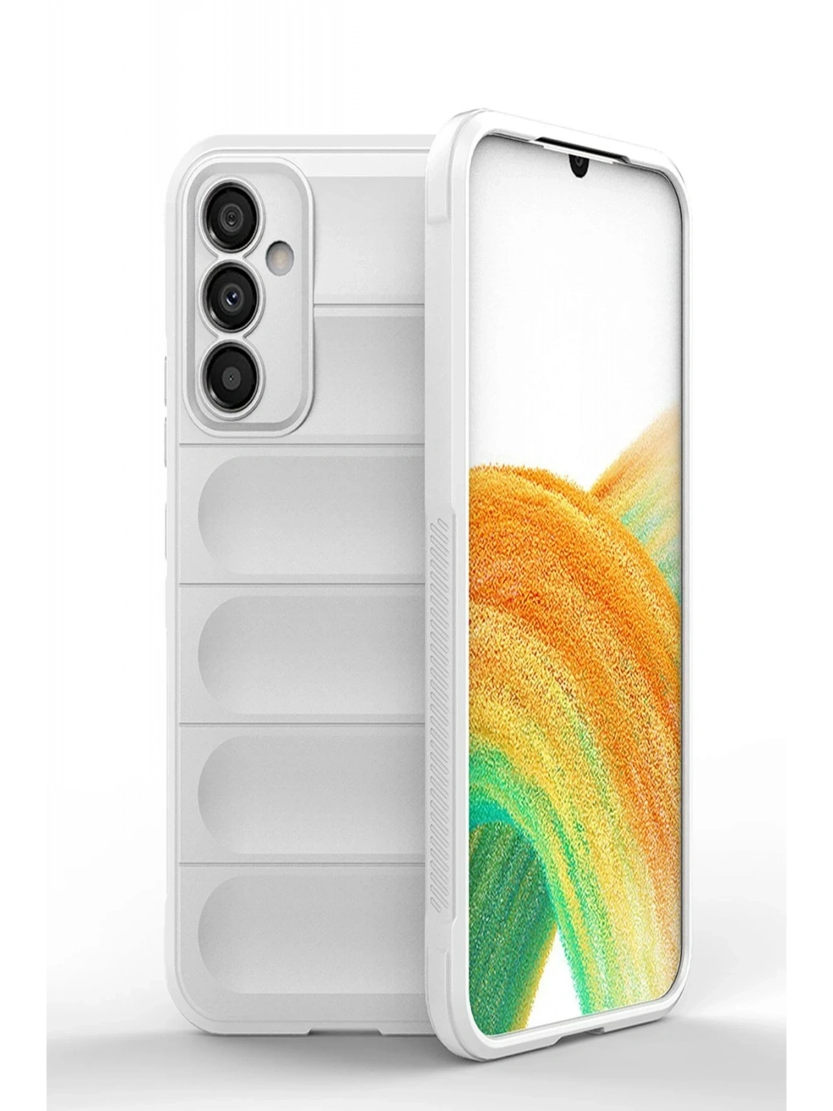 Newface Samsung Galaxy A05S Kılıf Optimum Silikon - Krem
