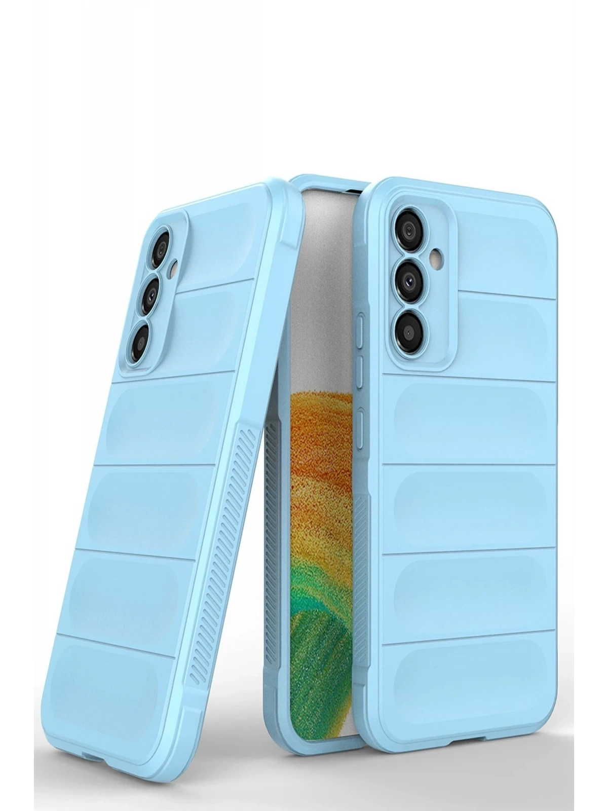 Newface Samsung Galaxy A05S Kılıf Optimum Silikon - Sky Blue