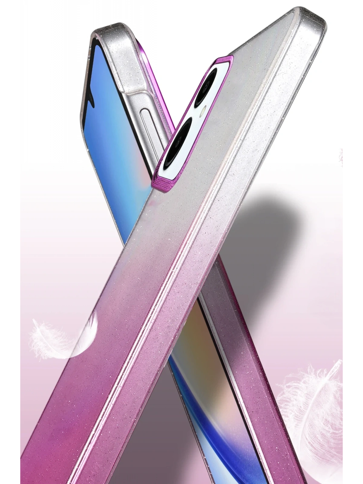 Newface Samsung Galaxy A06 Glossy Kapak - Çöl Titanyum